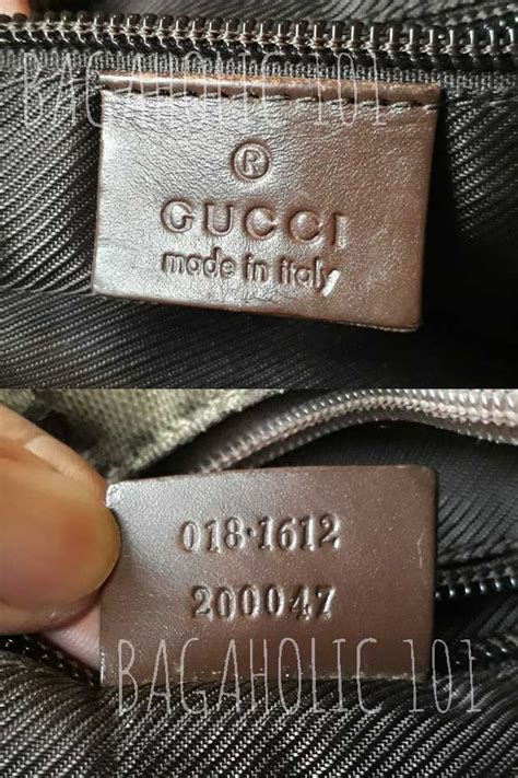 do all gucci bags have a serial number|gucci bag serial number location.